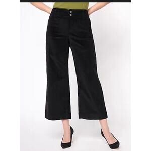Studio Park x Amy Stran Tall Wide Leg Velveteen Pant Black Size 12